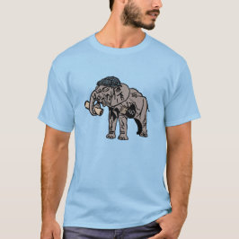 Entspanntes Jumbo-T-Shirt (Blau) T-Shirt