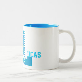 Entspanntes L Namen, ändern den Namen, zuerst Zweifarbige Tasse