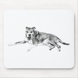 Entspanntes Lächeln, Lebendiger Freund Mousepad