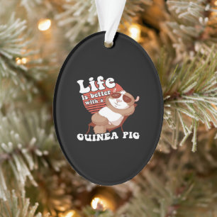 Entspanntes Meerschweinchen-Leben ist besser mit M Ornament