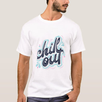 Entspanntes Retro-Typografie-Sommer-T-Shirt T-Shirt