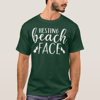 Entspanntes Strandgesicht Lustiges Design zum Ents T-Shirt