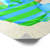 Entspanntes Strandposter/Print Poster (Ecke)