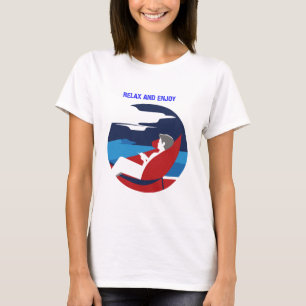 Entspanntes und leises Grafikdesign T-Shirt