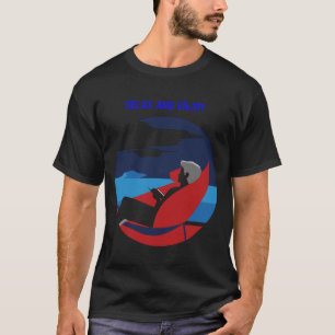 Entspanntes und leises Grafikdesign T-Shirt