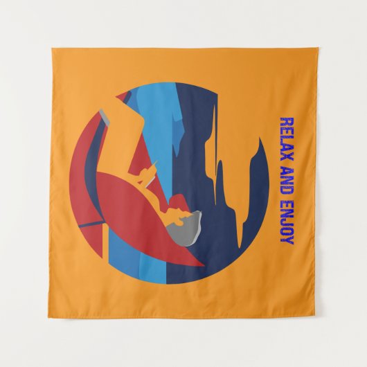 Entspanntes und leises Grafikdesign Wandteppich (Vorderseite (Horizontal))