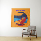 Entspanntes und leises Grafikdesign Wandteppich (Beispiel)