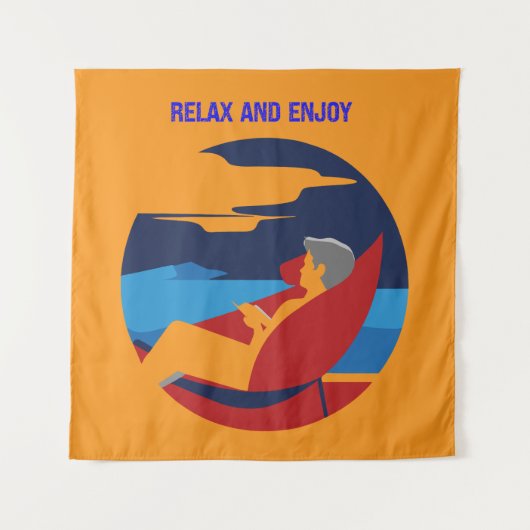 Entspanntes und leises Grafikdesign Wandteppich (Vorderseite)