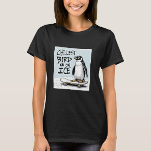Entspannteste Vogel auf Eis T-Shirt - Süße Pinguin