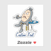 Entspannuhr Aufkleber (Blatt)