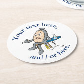 Entspannuhr Runder Pappuntersetzer (Angewinkelt)