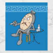 Entspannuhr Weinetikett (Einzelnes Label)