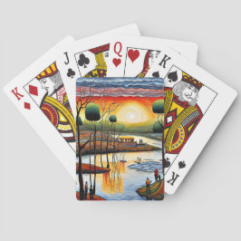 Entspannung am Fluss 5 Spielkarten