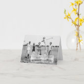 Entspannung auf ICE Womens Golf im Anzug! Karte (Gelbe Blume)