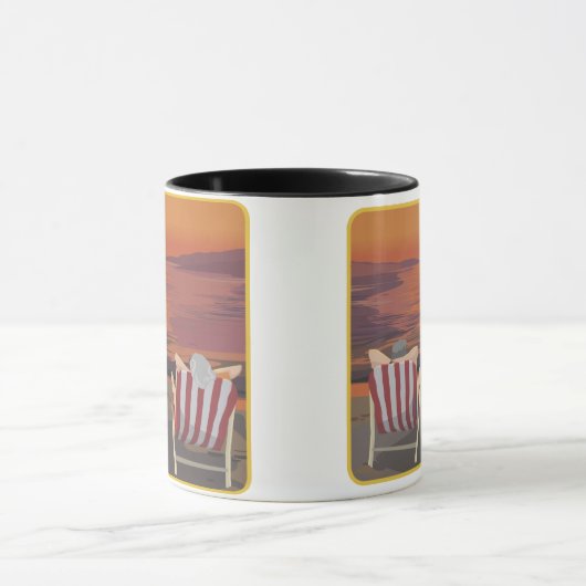 Entspannung bei tropischen Flitterwochen Tasse (Zentrum)