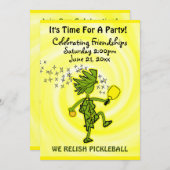 Entspannung der Picklball-Party Einladung (Vorne/Hinten)