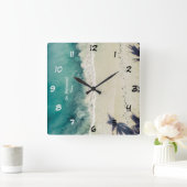 Entspannung der Ruhestandzeit Quadratische Wanduhr (Zuhause)