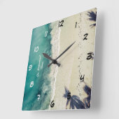 Entspannung der Ruhestandzeit Quadratische Wanduhr (Winkel)