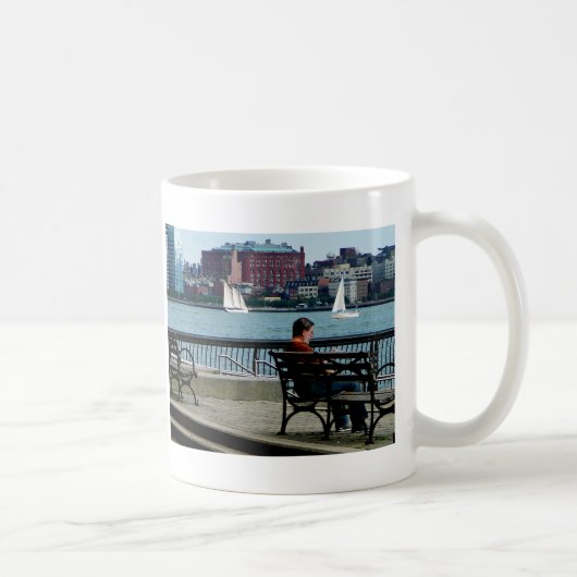 Entspannung durch die Manhattan-Skyline Kaffeetasse (Rechts)