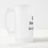 Entspannung in der mattierten Tasse (Links)