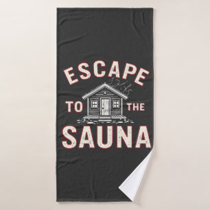 Entspannung in der Sauna Funny Wellness-Center Day Badehandtuch