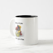 Entspannung ist mein Mantra (Java Duke Code) Zweifarbige Tasse (Vorderseite Links)