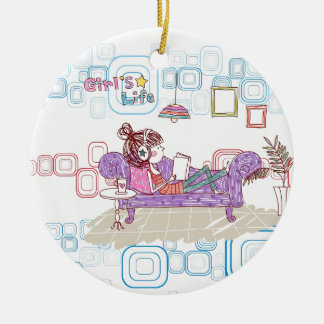 Entspannung Keramik Ornament