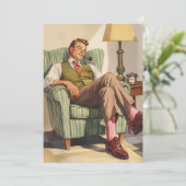 Entspannung Mitte des Jahrhunderts: Ein Gentleman' Einladung (Stehend Vorderseite)