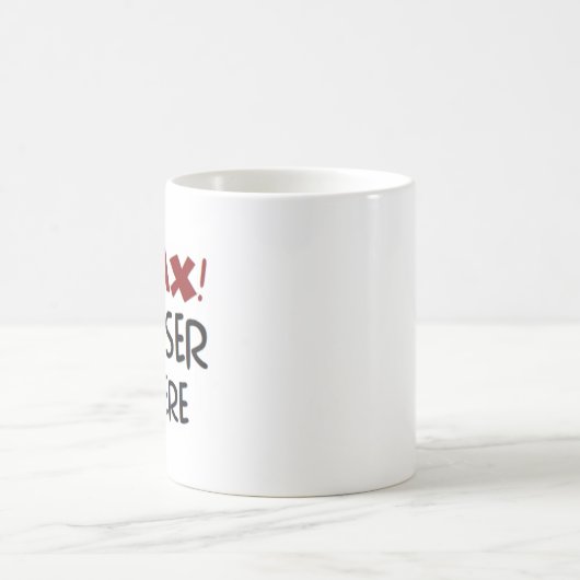 Entspannung! naher hier kaffeetasse (Mittel)