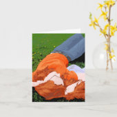 Entspannung, Note Card Karte (Gelbe Blume)