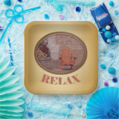 Entspannung - Papierplatte Pappteller (Party)