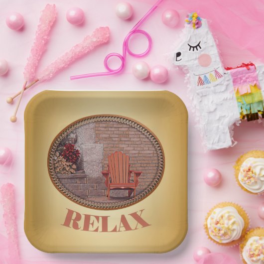 Entspannung - Papierplatte Pappteller (Party)