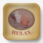 Entspannung - Papierplatte Pappteller (Vorderseite)