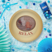 Entspannung - Papierplatte Pappteller (Party)