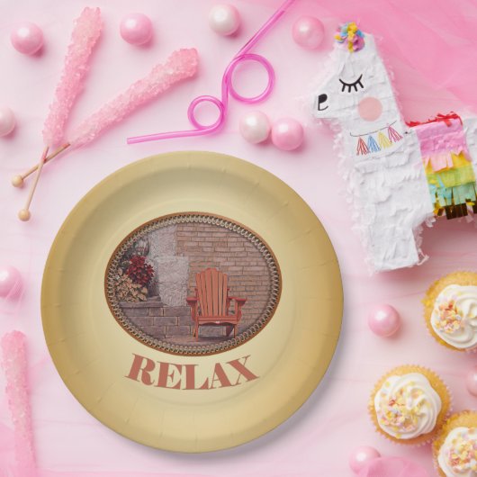 Entspannung - Papierplatte Pappteller (Party)