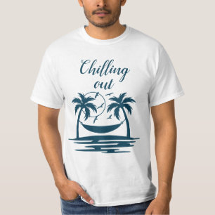 Entspannung Strand Palmen Hängematte T-Shirt