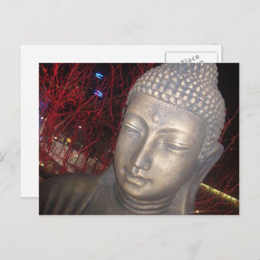 Entspannungs-Buddha Postkarte (Vorne/Hinten)