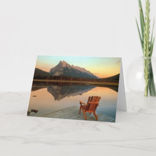 Entspannungs-Gruß-Karte Karte (Vorderseite)