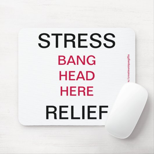 Entspannungs-Knall-Kopf hier Mousepad (Mit Mouse)