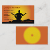 Entspannungs-/Meditations-Visitenkarte Visitenkarte (Vorne/Hinten)