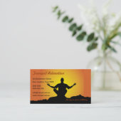 Entspannungs-/Meditations-Visitenkarte Visitenkarte (Stehend Vorderseite)