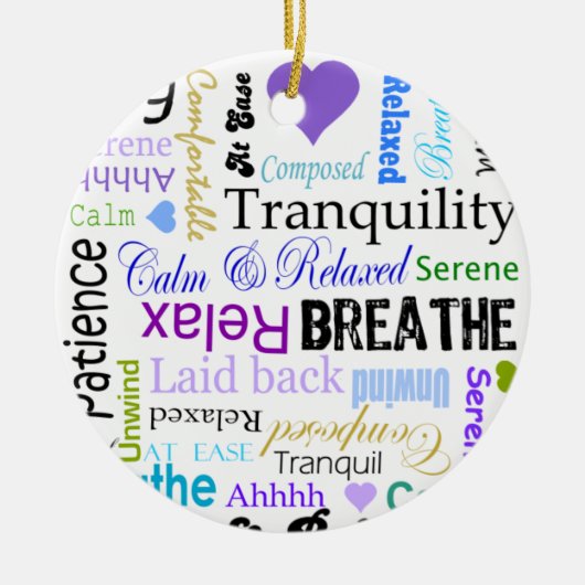 Entspannungs-ruhige u. entspannende keramikornament (Vorne)