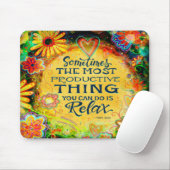 Entspannungs-Zitat Hübsch Inspirierend Inspiritivi Mousepad (Mit Mouse)