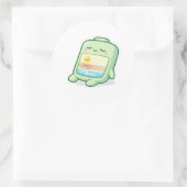 Entspannungsmodus Runder Aufkleber (Tasche)