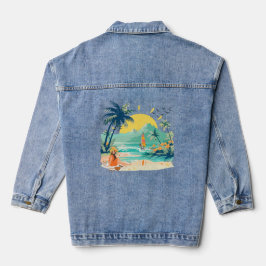 Entspannungsstrand für den Sommer Jeansjacke