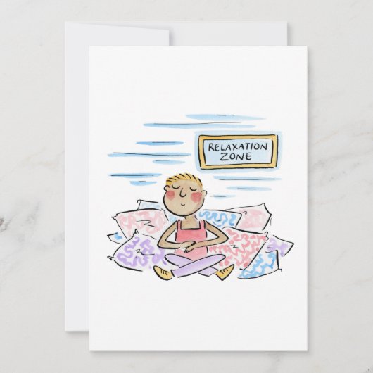 Entspannungszone Einladung (Vorderseite)