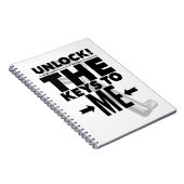 Entsperren! Die Schlüssel zum Notebook Notizblock (Rechte Seite)