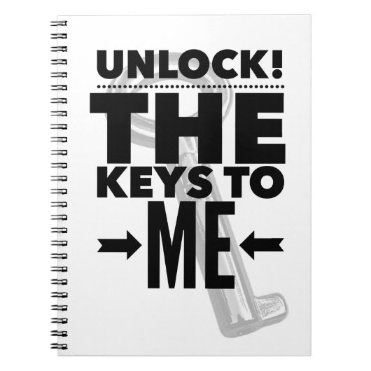 Entsperren! Die Schlüssel zum Notebook Notizblock (Vorderseite)