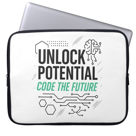 Entsperren Sie den möglichen Schlauch | Code Futur Laptopschutzhülle (Vorderseite)