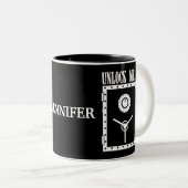 Entsperren Sie den Vintagen Safe Zweifarbige Tasse (VorderseiteRechts)